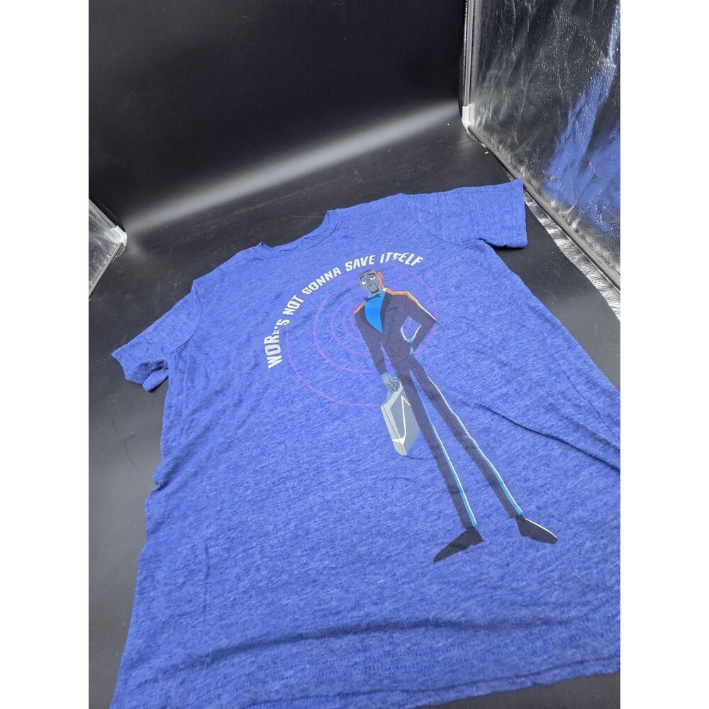 Disney Spies In Disguise Lance Sterling Shirt Size L Large Blue